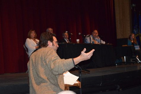 Dylan Wallace addressing the Hearing Panel.