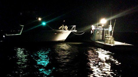 Photo at the scene courtesy Nixel / SDPD Marine Bureau .