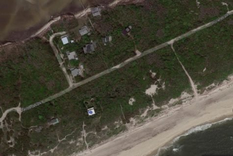 Google Earth view of Blue Pint Beach