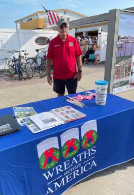 Phil V with Viet Veterans non-profit table