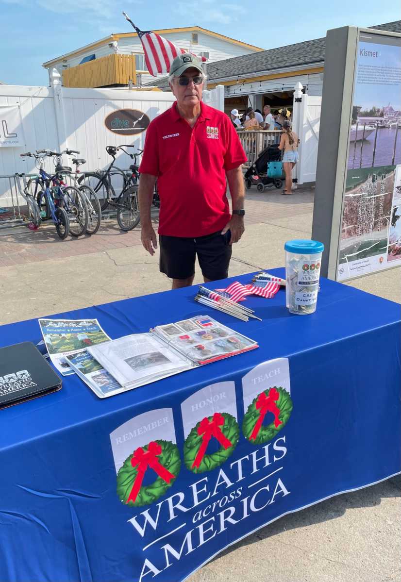 Phil V with Viet Veterans non-profit table
