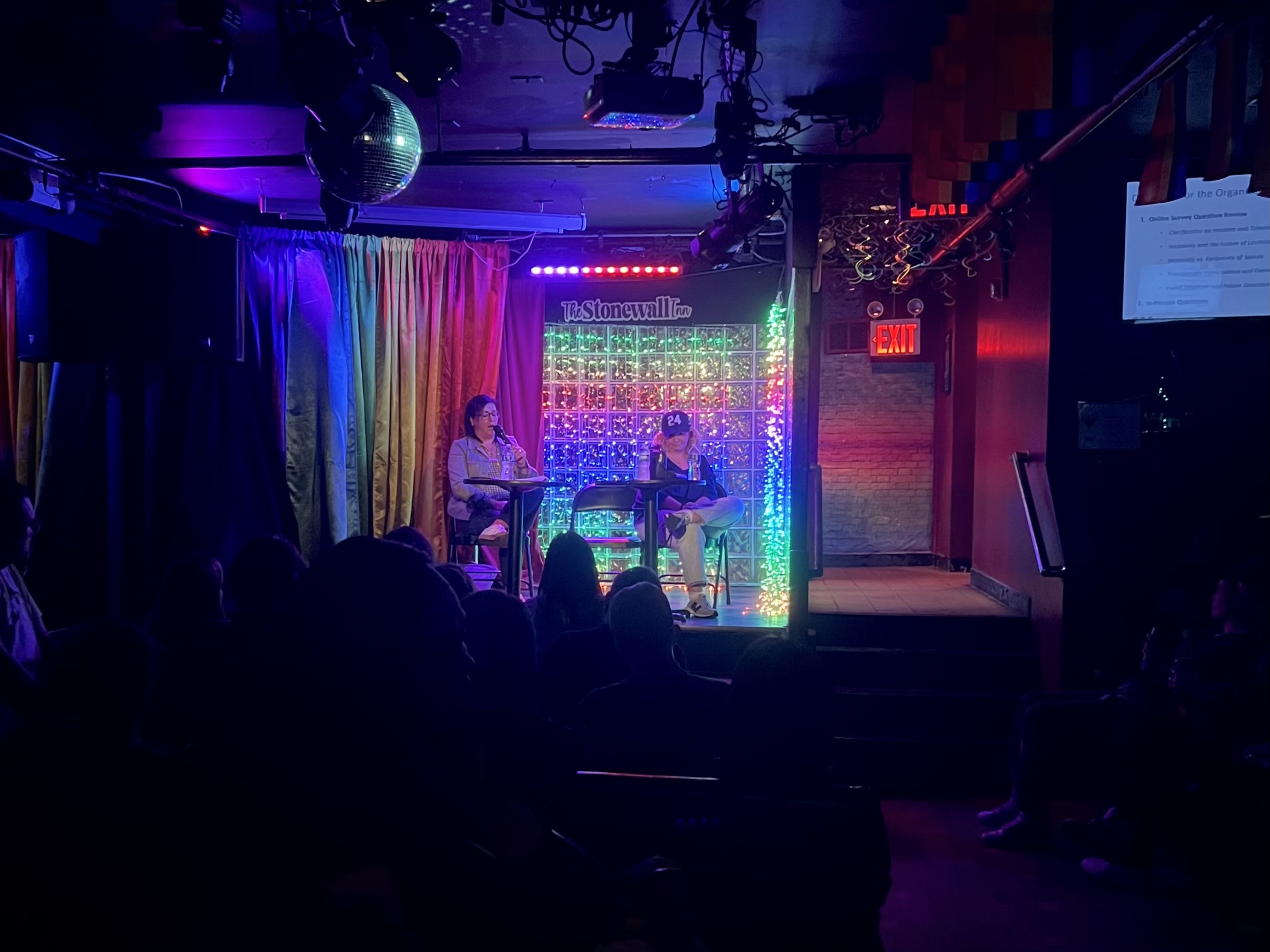 LezVolley Town Hall Meeting Held at Stonewall Inn » Fire Island News