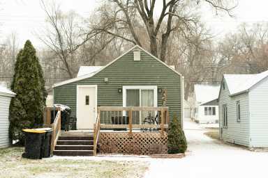 Backside of a tiny house