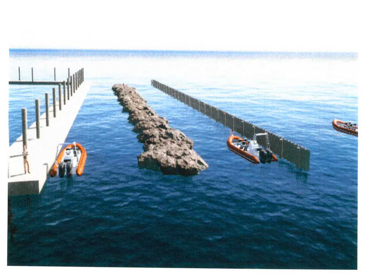 Bellport Marina Fence Screen