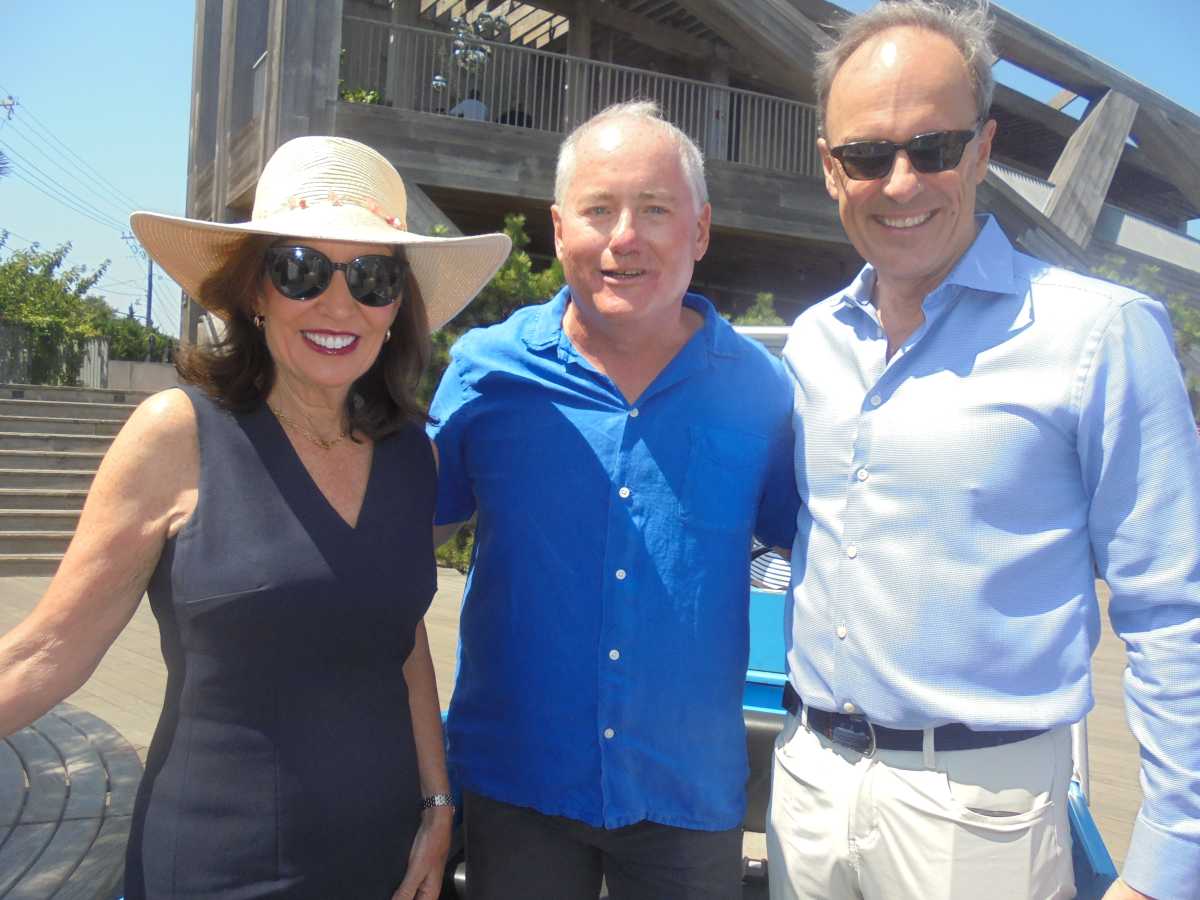 On August 15, New York State Governor Kathy Hochul and her husband William J. Hochul Jr.  were hosted by Fire Island Pines Property Owners’ Association (FIPPOA) President Henry Robin and his husband, Bob McGarity, at a gathering at their Fire Island home to thank her and her Administration for the incredible work they have done in convincing the Army Corps to restore our beaches. Over the winter, $3 million was granted to place trap bags in the most damaged areas of the Pines and elsewhere on Eastern Fire Island. She compelled her administration to include up to $1.7 billion in future state funding to cover routine renourishment for future erosion as part of the Fire Island to Montauk Point (FIMP) Reformulation Plan, if and when necessary.