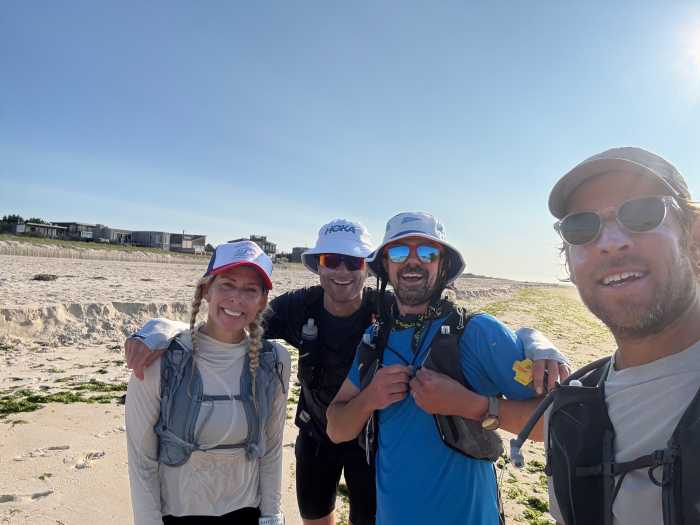 Running from the western tip of Fire Island to the eastern tip and back again is 65 miles total. It's not for the casual jogger or the faint of heart. However, Adam Gibbs, Niki Gibbs, Dan Ziluca, and Tim O'Donoghue have been doing it for the past 10 summers.