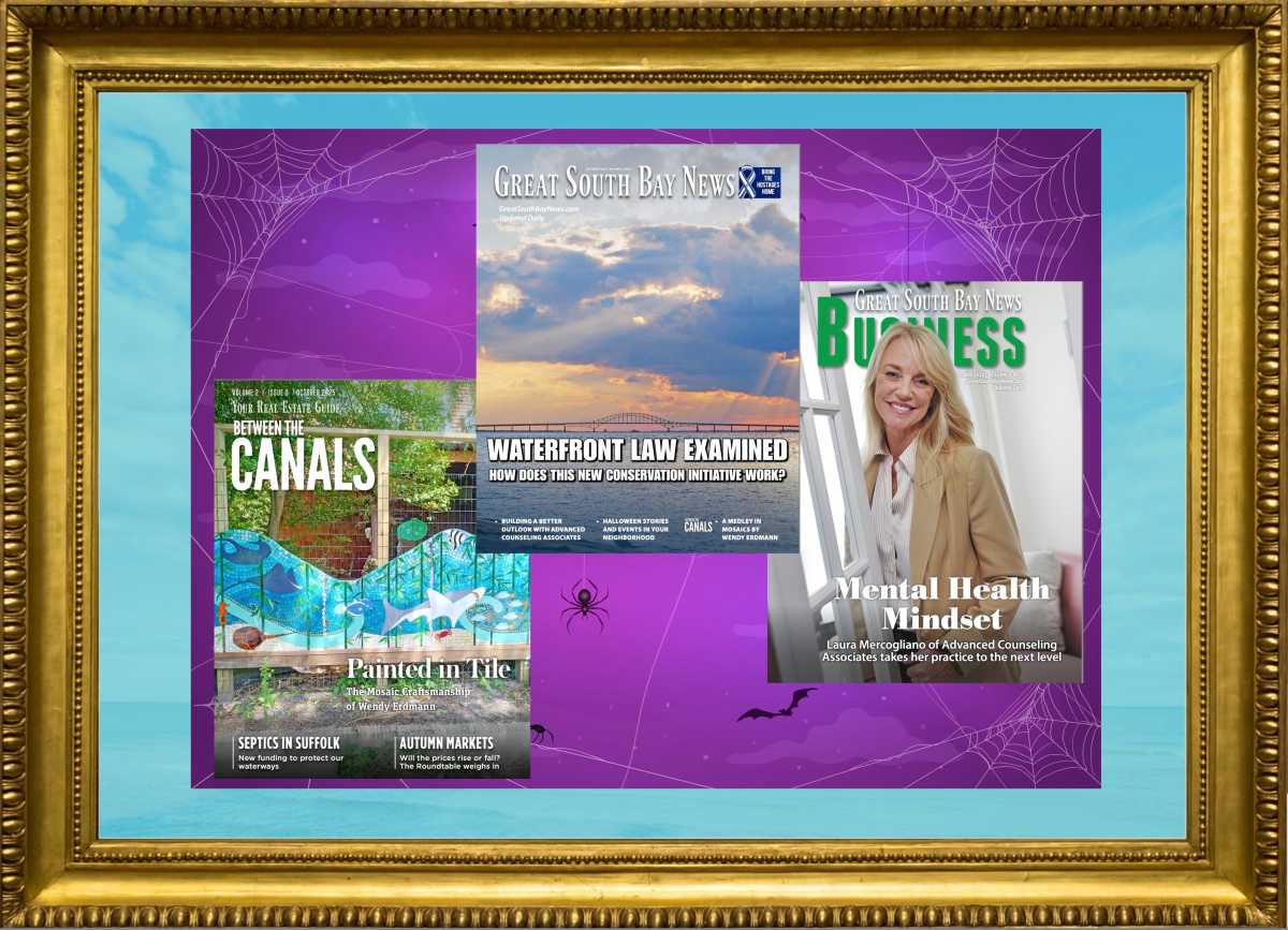 The October edition of Great South Bay News will be available on newsstands just before Columbus Day Weekend, and this month's content is timely and season-appropriate.