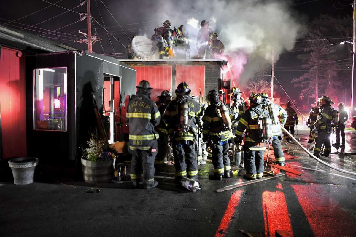 An Islip Terrace man was arrested today for an East Islip fire, believed to be arson, following an investigation by the Suffolk County Police Department after a structure fire took place at a popular bar/restaurant on Thursday night.