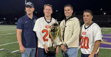 Officers from both Nassau and Suffolk County Police Departments took to the lacrosse field at Sayville High School over the weekend of Oct. 18 to play in memory of Fire Department of New York firefighter Joseph Herman, who died in a motorcycle accident on Sept. 5, leaving behind a 2-year-old daughter.