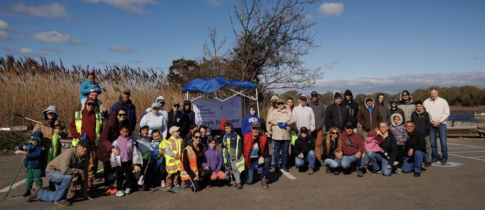 Saturday, April 25 (9-11 a.m.) Creek Defender Community Clean-Up with Save The Great South Bay Swan River & Mud Creek, East Patchogue: Caring for the Great South Bay begins on the land. Improve the quality of the water entering our bay by removing litter, debris, and invasive species through a group volunteer effort! Everyone is welcome, regardless of experience or age, to participate. Children under 14 must be accompanied by an adult. Clean-up gear will be provided. Meet at Pine Neck Boat Launch. Please wear eye protection, long sleeves, and pants; sturdy, water-resistant boots are recommended.
