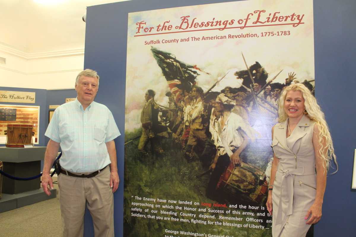 George Washington’s original 1795 letter to several East End Suffolk County citizens is a primary attraction in For the Blessings of Liberty: Suffolk County and the American Revolution, 1775-1783, an exhibit at the Suffolk County Historical Society Museum (SCHSM), which opened on May 19.