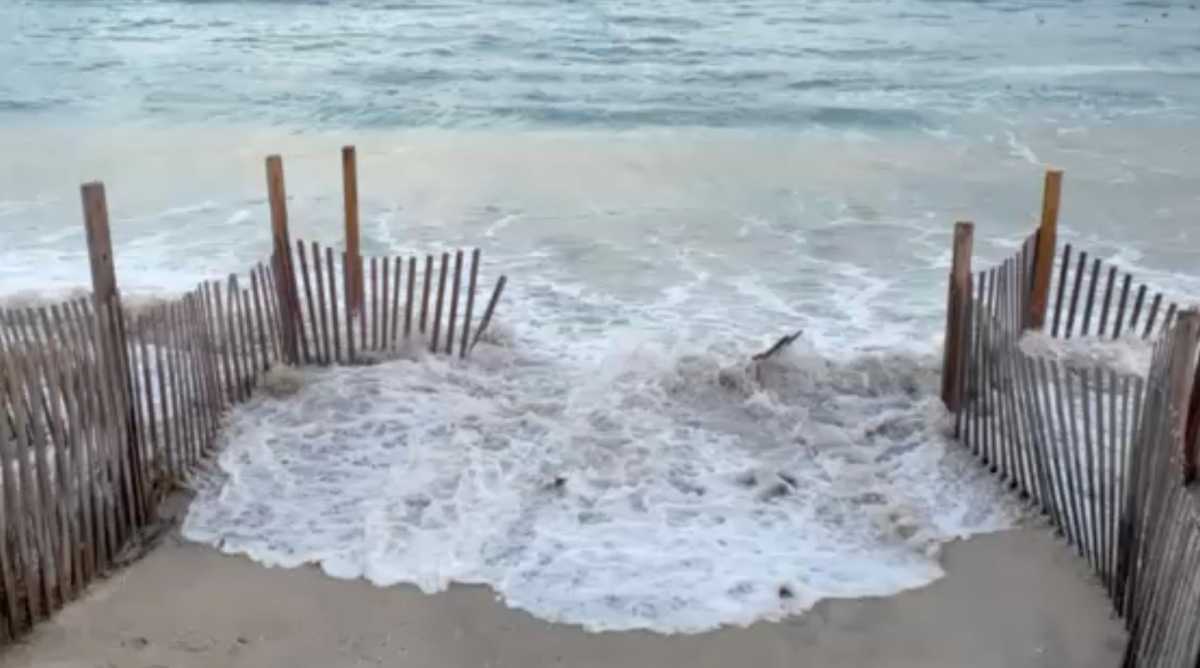 Weeks after a stretch of Kismet’s oceanfront beach was carved away by unusually concentrated wave action, local officials say the community may have little choice but to wait.