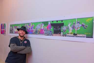 Pictures Speak a Thousand Words on the Walls of Patchogue-Medford Library: Fire Island News Cover Artist Rafael Algarin