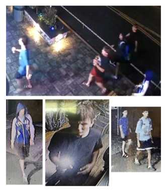 The Suffolk County Police Department (SCPD) is offering a cash reward for information leading to the identification of individuals who damaged and stole property at Corey Beach in Blue Point around 3 a.m. on July 5.