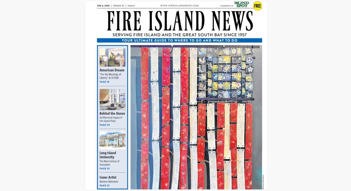 My Editor’s Window column in the July 3, 2026, edition of Fire Island News opens with the following paragraphs:
