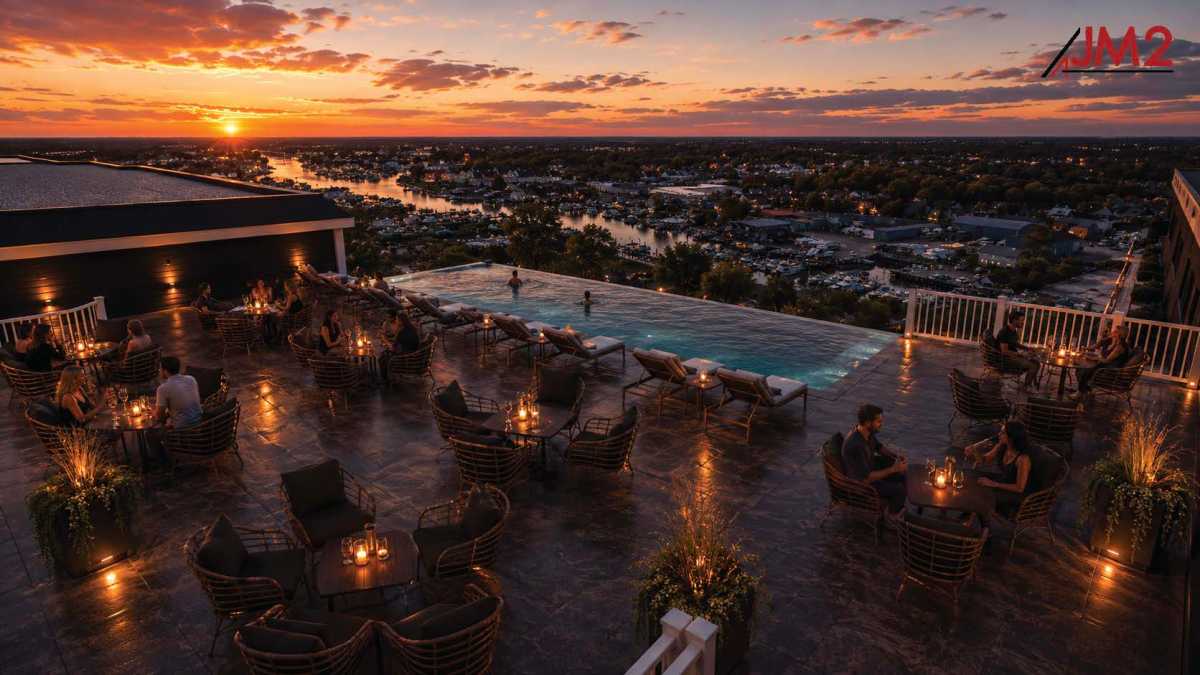 The July 29 Patchogue special planning board public hearing brought a surprising ownership switch, along with a new Tapestry design for the proposed Hilton hotel on Division Street and West Avenue.