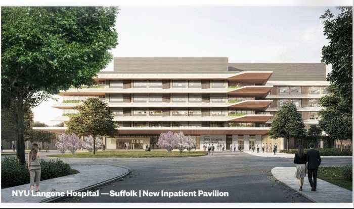 On Aug. 27, the Brookhaven Planning Board unanimously approved NYU Langone's new 270,000-square-foot, seven-story tower, which could hold 144 beds, on the east side of the former Brookhaven Hospital. This expansion is part of Langone’s $650 million investment to expand and improve the hospital after the two merged in March of 2025.